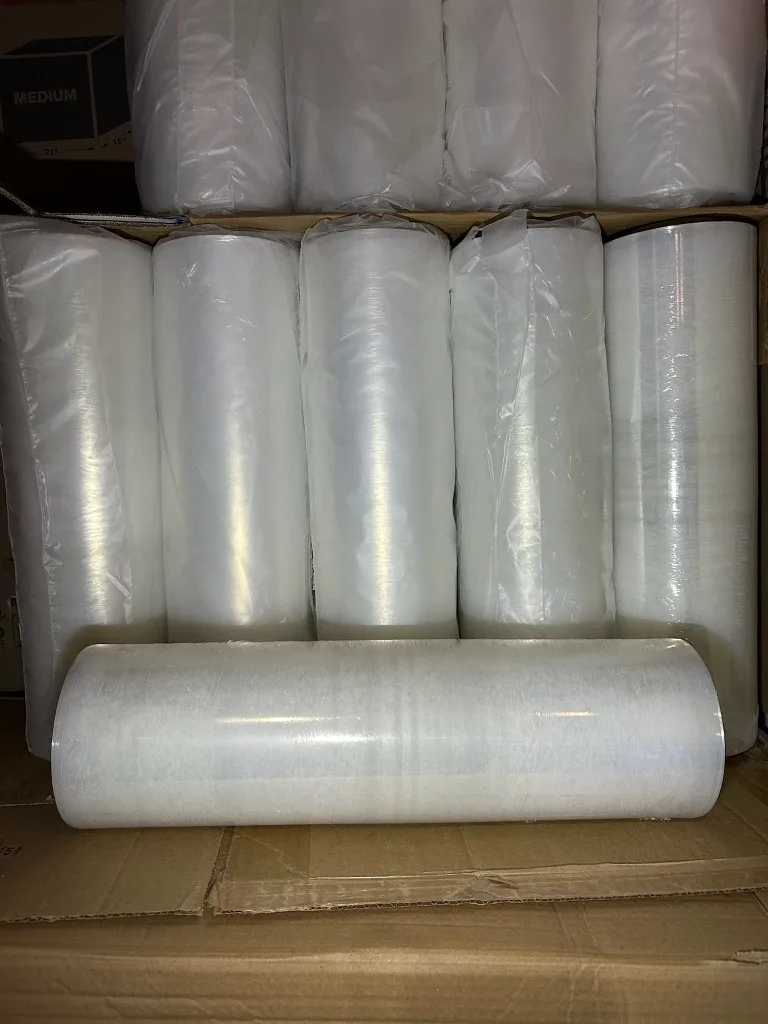 Rolls of Clear Plastic Wrap