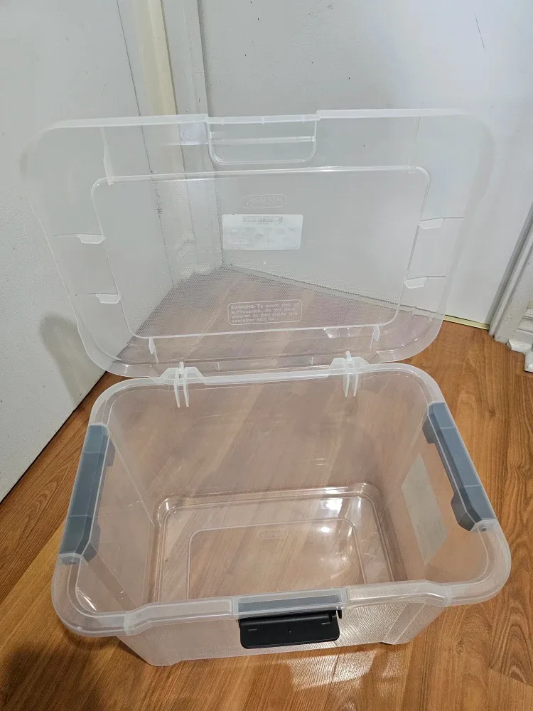 Sterilite Hinge 28 L/30 QT. Storage Bin, Flat Gray #Cleanout ♻️ image indicator(7)