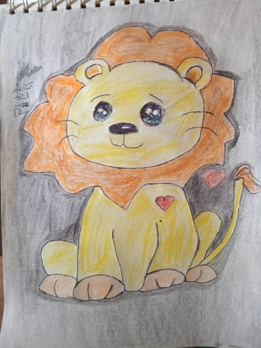 CUTE LION DRAWING ILLUSTRATION BY CUSTOM ARTIST SHERWIN - photo 4