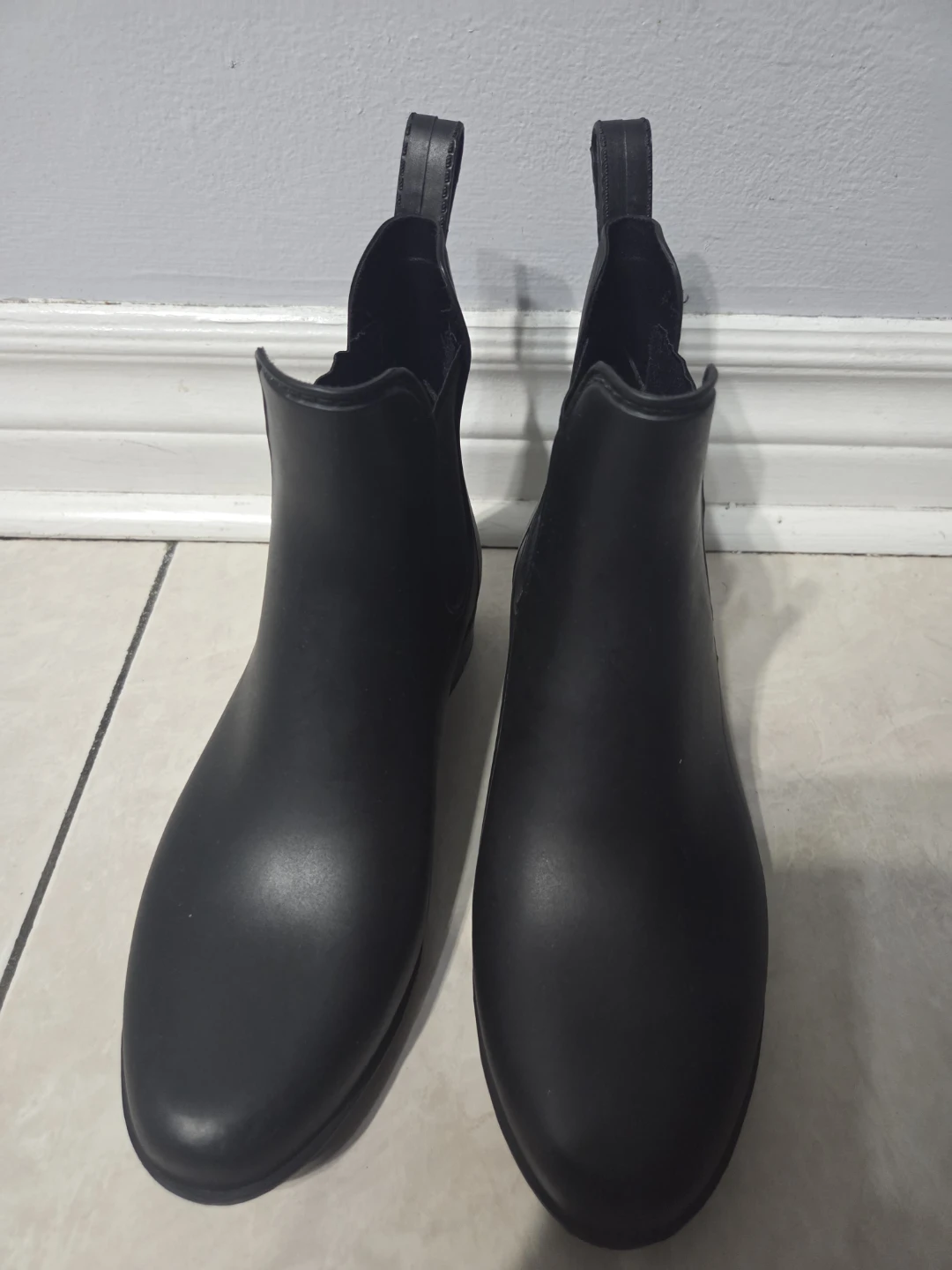 Storms Women's Black Chelsea Rain Boots Size 6 - photo 2