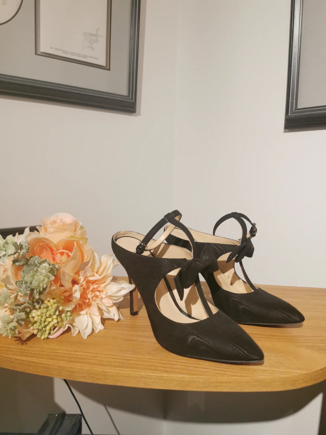 Nine West Black Heels with Bow s7.5 - photo 2