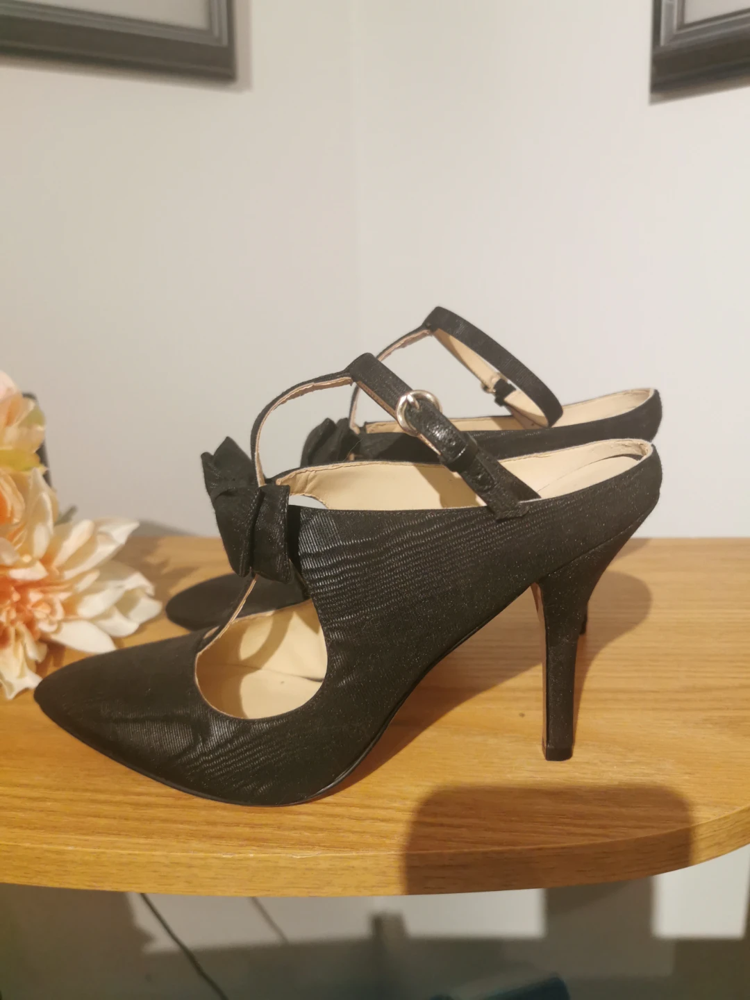 Nine West Black Heels with Bow s7.5 - photo 4