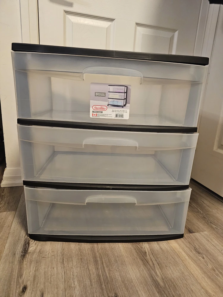 Sterilite 3-Drawer Wide Weave Tower