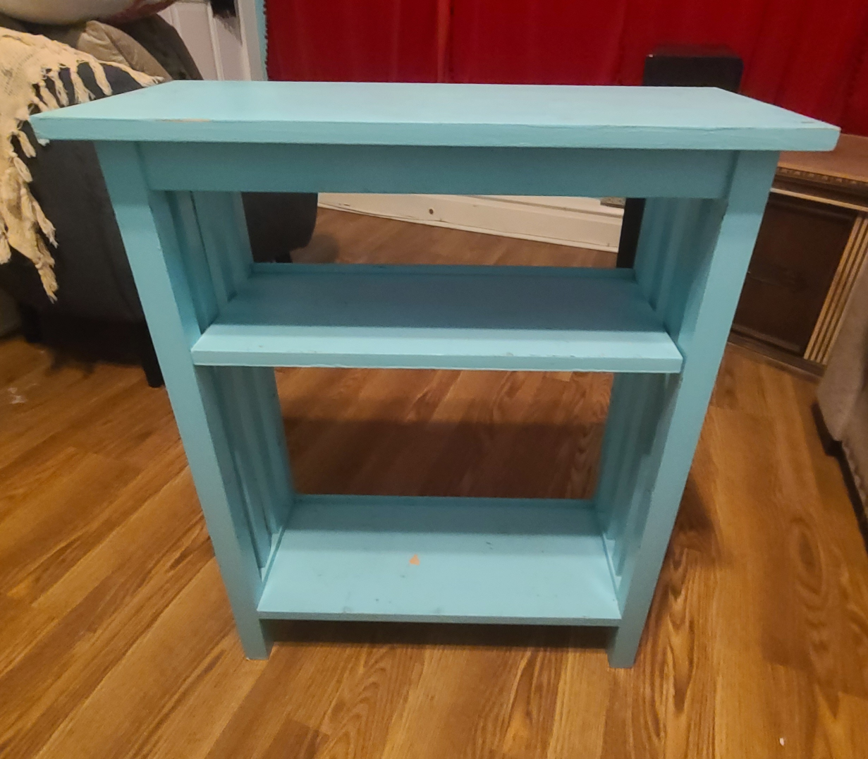 Light Blue Wooden Shelf