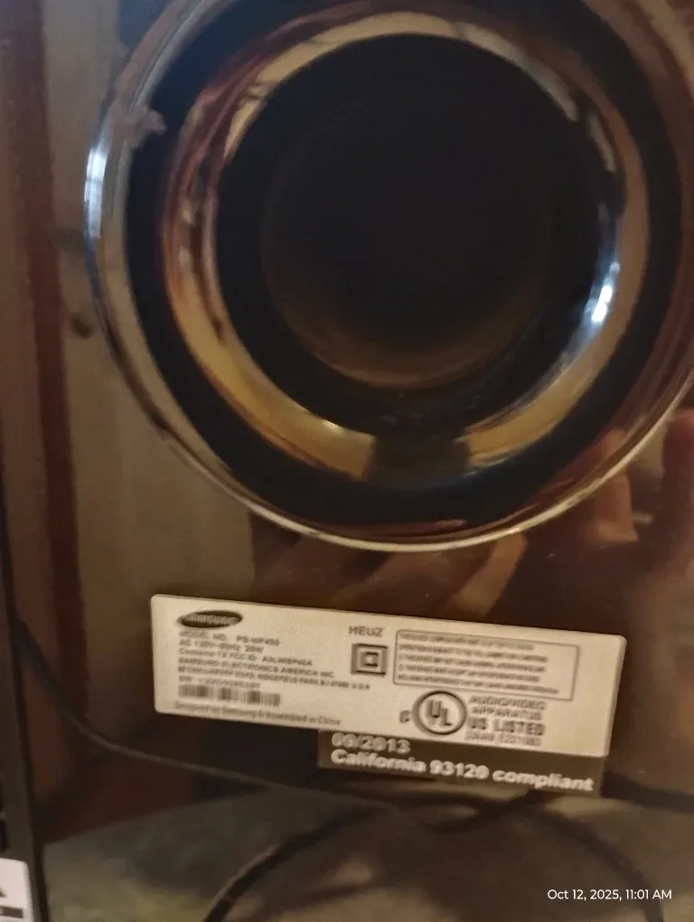 Samsung Soundbar and Subwoofer image indicator(4)