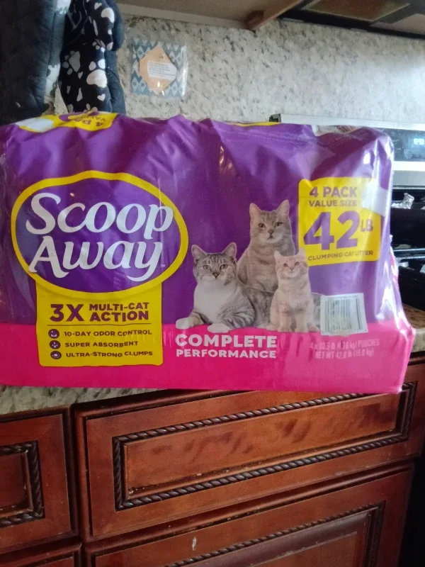 Scoop Away 4-Pack 42lb Clumping Cat Litter