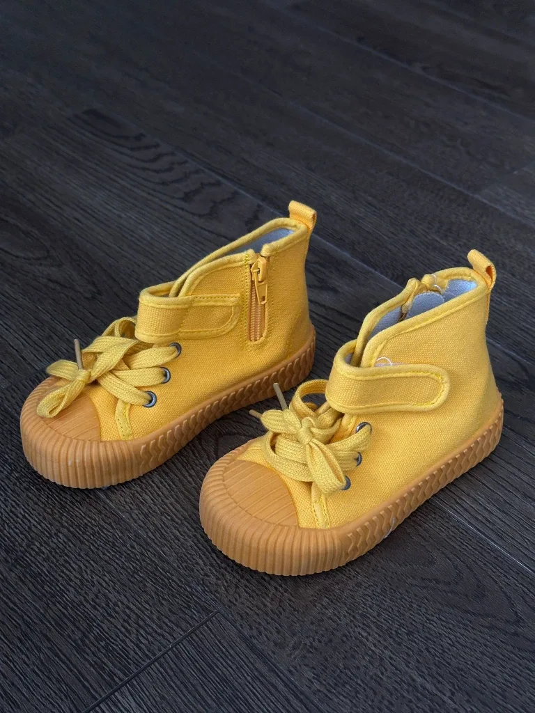 Yellow High Top Sneakers