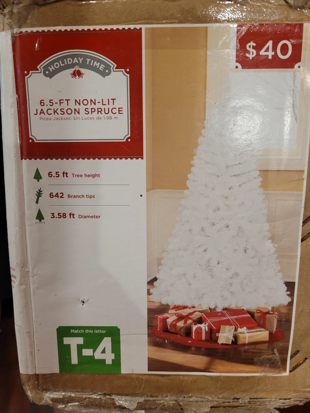 Holiday Time 6.5-ft Non-Lit Jackson Spruce