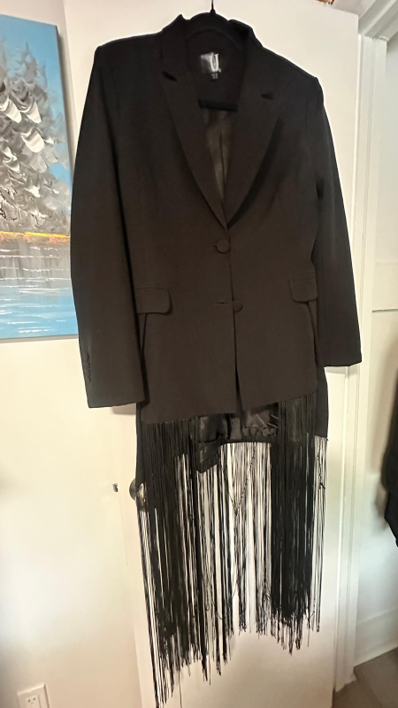 Long blazer with tassel -formal wear - photo 3