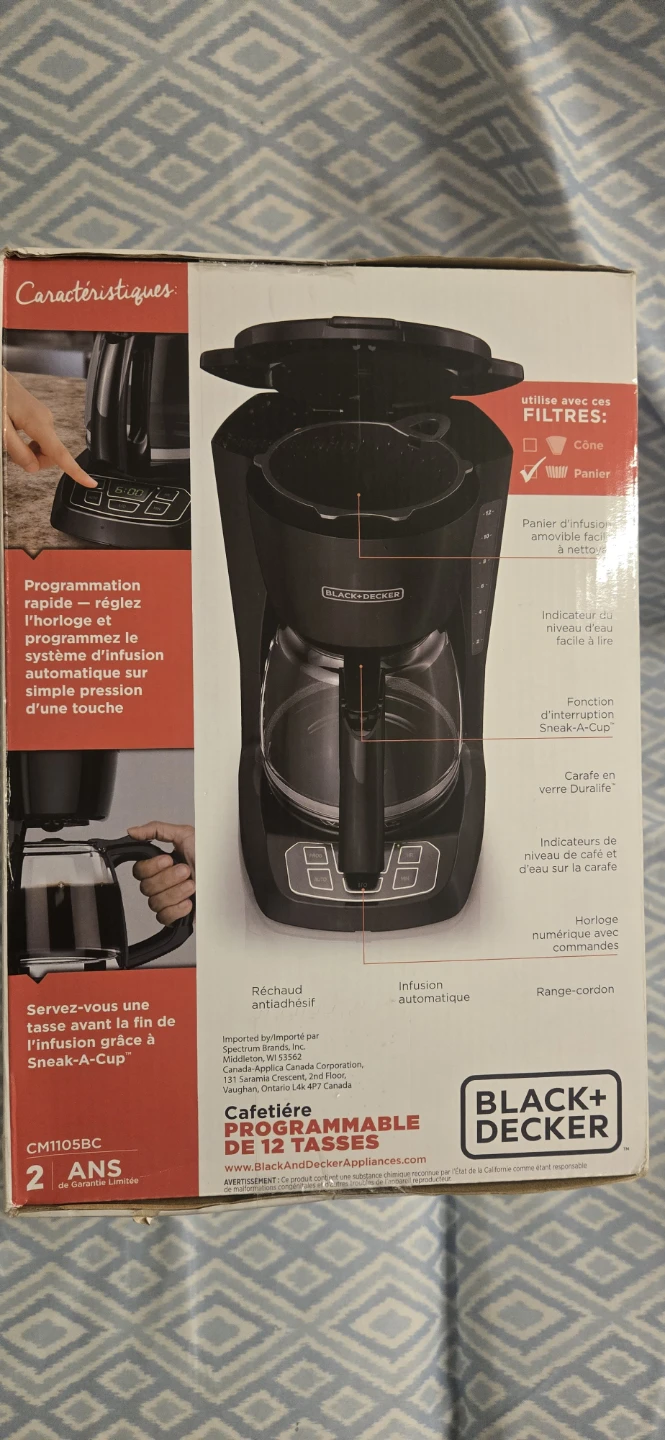 New Black+Decker 12-Cup Programmable Coffee Maker - photo 2