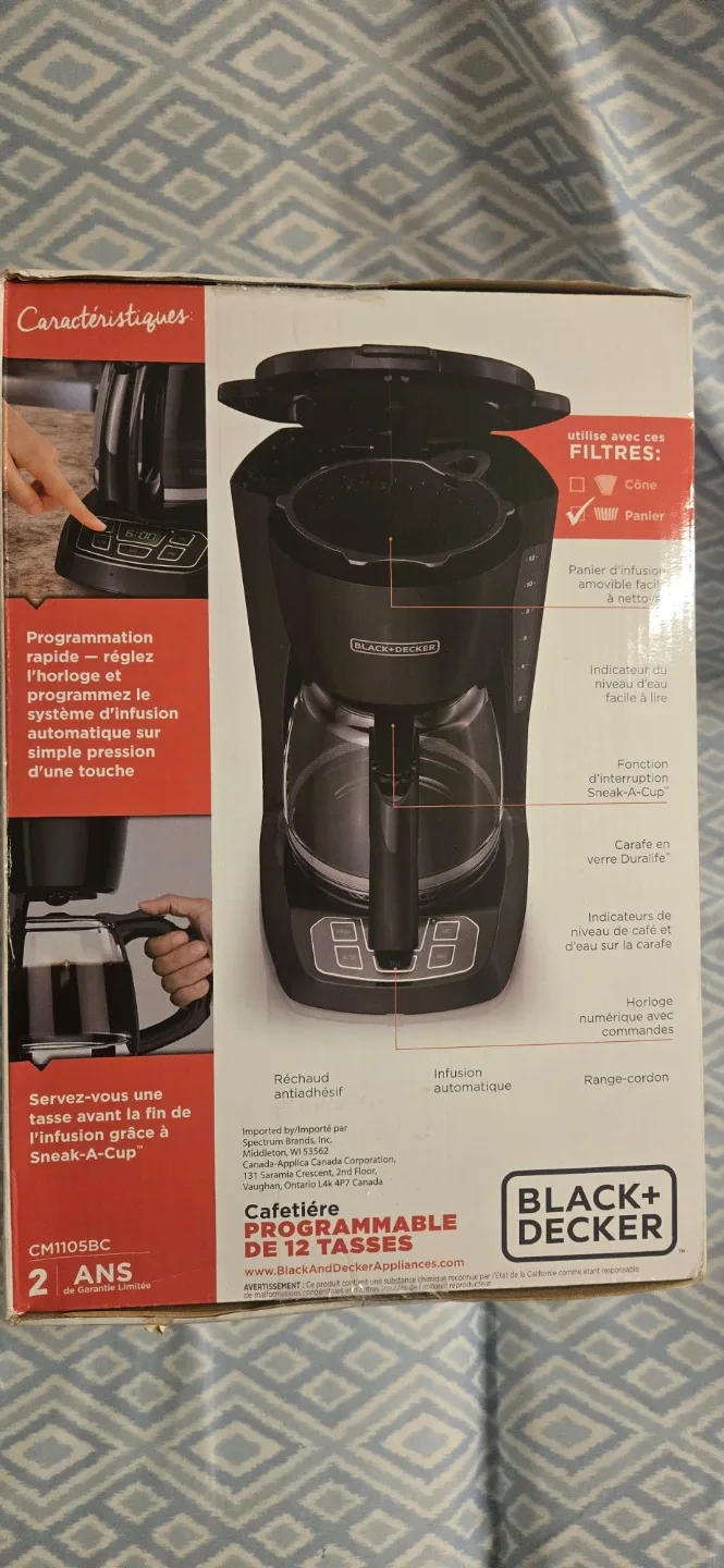 New Black+Decker 12-Cup Programmable Coffee Maker image indicator(2)