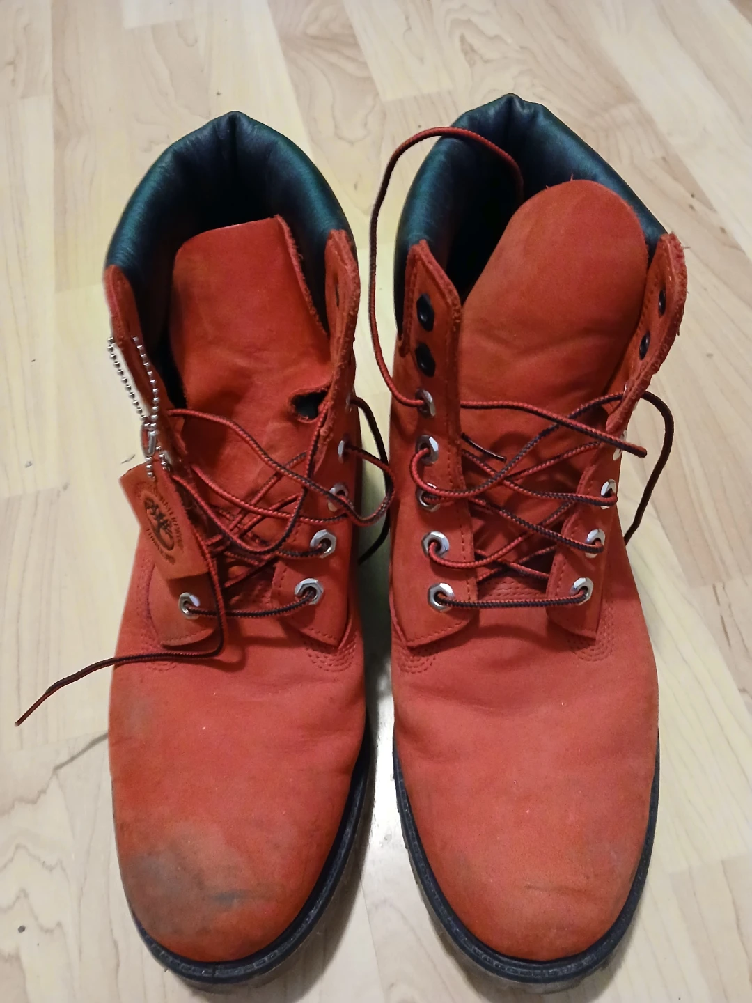 Timberland Red Leather Boots - Size 11M - photo 3