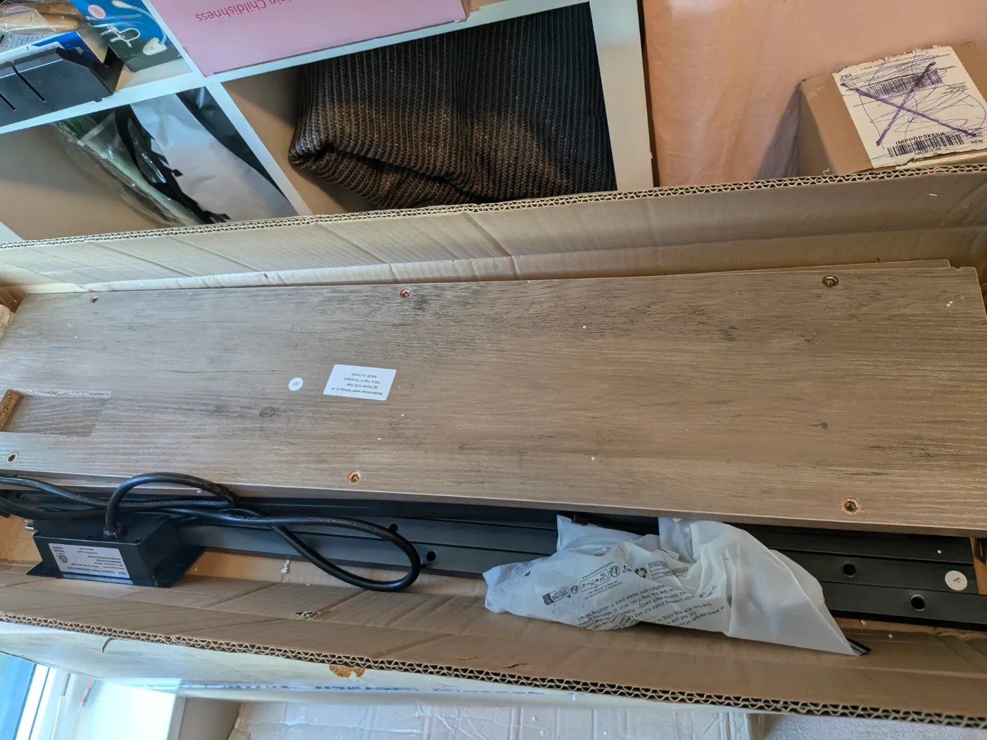 Anmytek Fluted Nightstand with 2 Drawers image indicator(6)