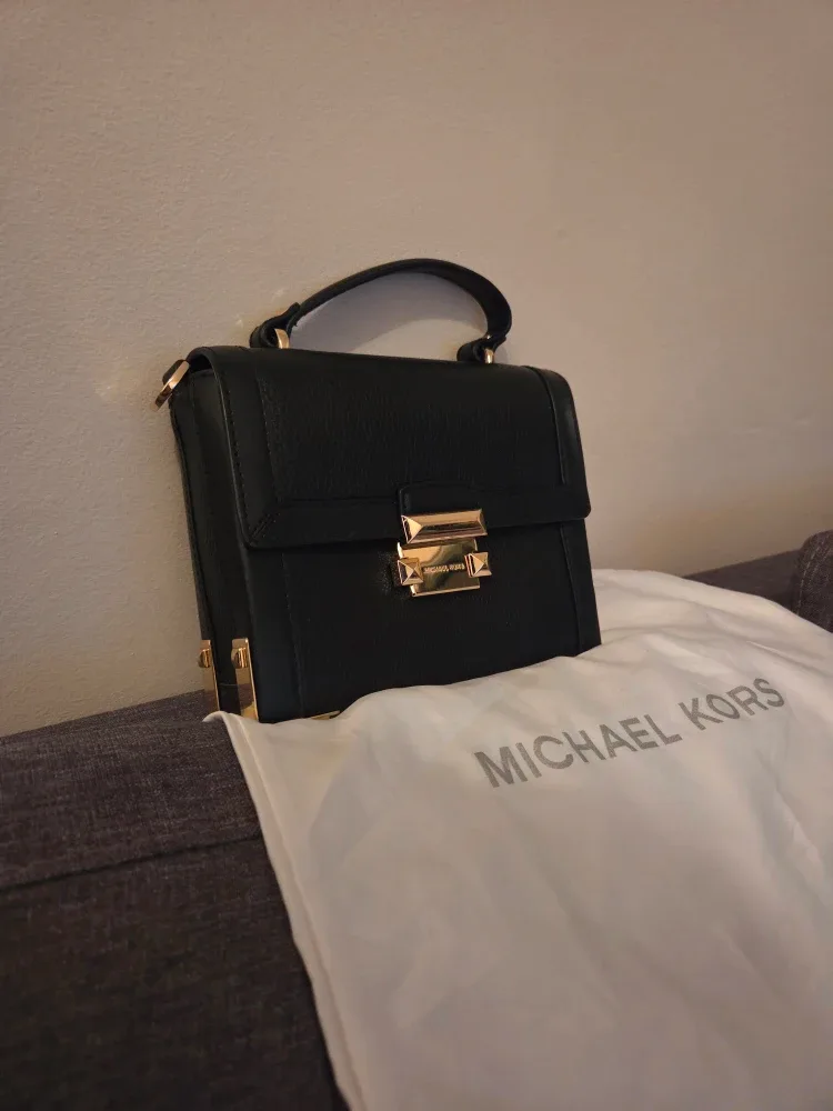 Michael Kors Black Leather Handbag image indicator(2)