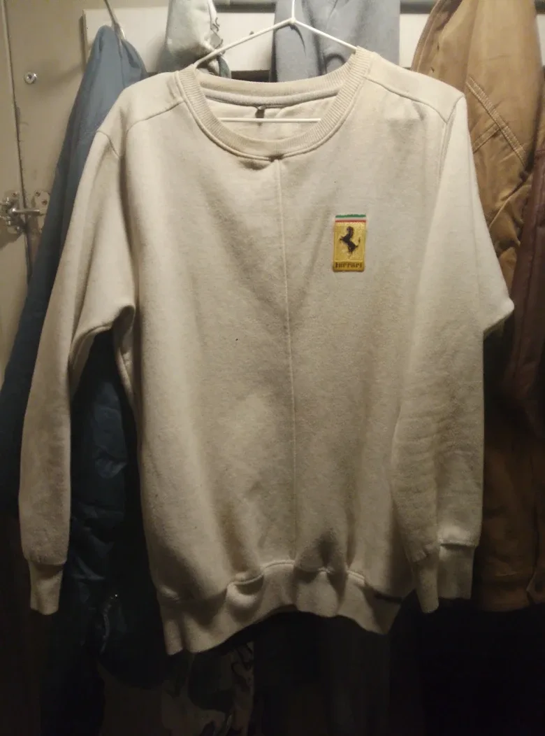 Ferrari Cream Crewneck Sweatshirt