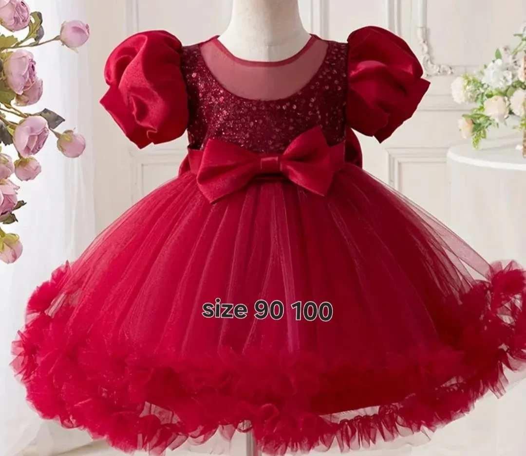 Red and pink Party Dress image indicator(2)