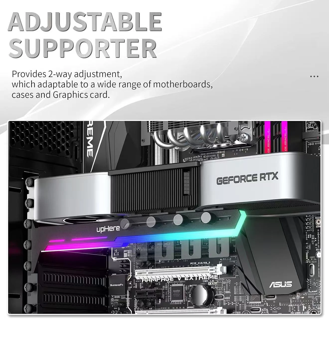 Graphics Card Brace Support with RGB - photo 2