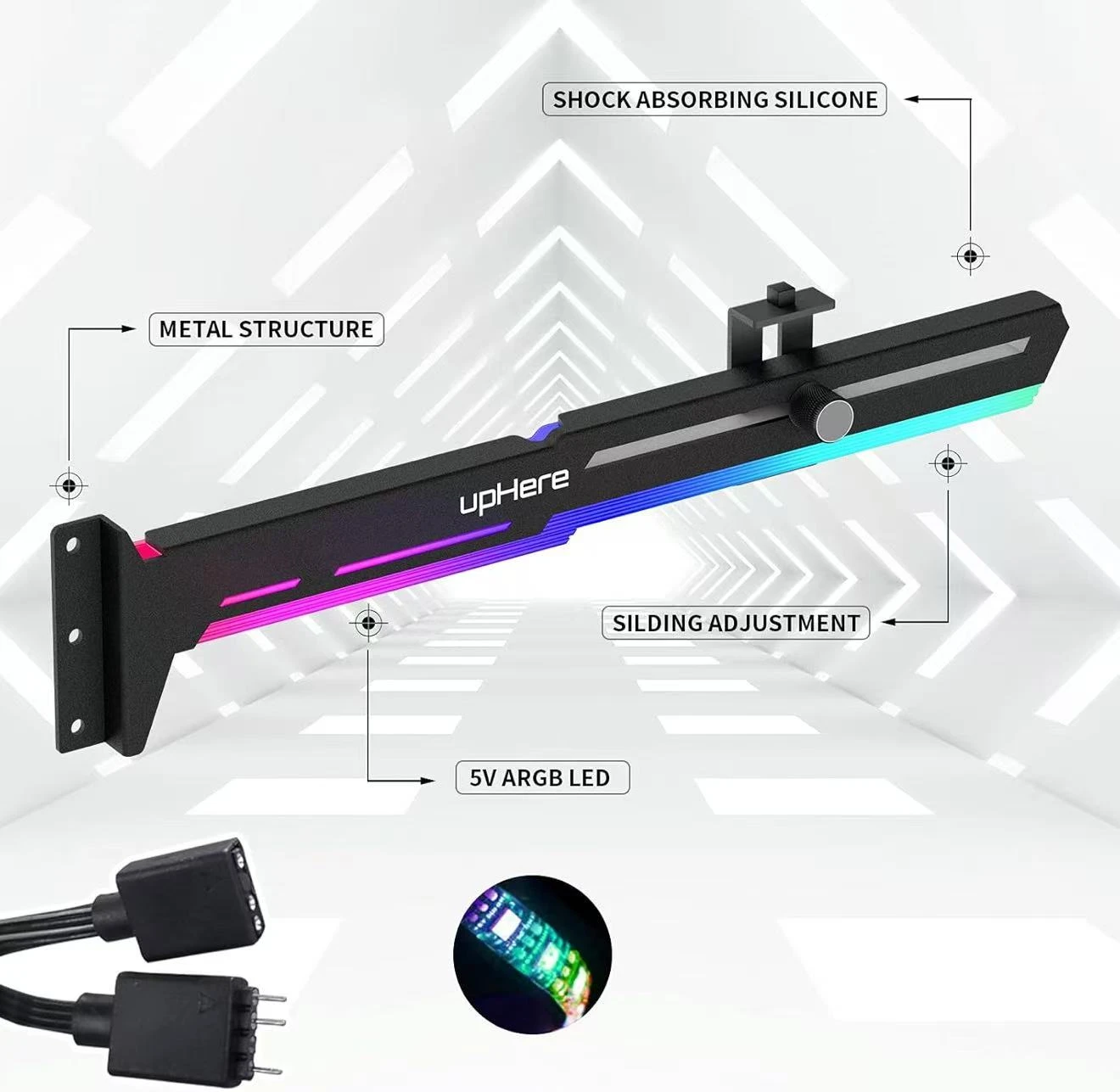 Graphics Card Brace Support with RGB - photo 4