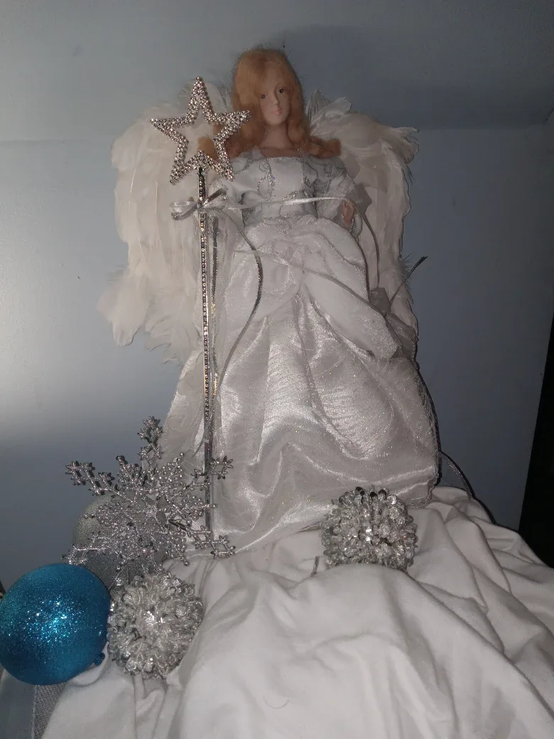 Kurt Adler Christmas Angel tree topper image indicator(3)