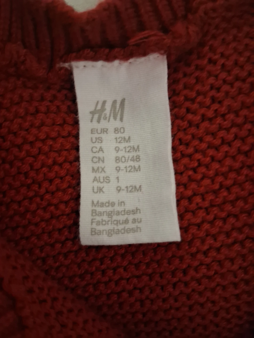 H&M Boy Knit Romper - Size 9-12M - photo 3