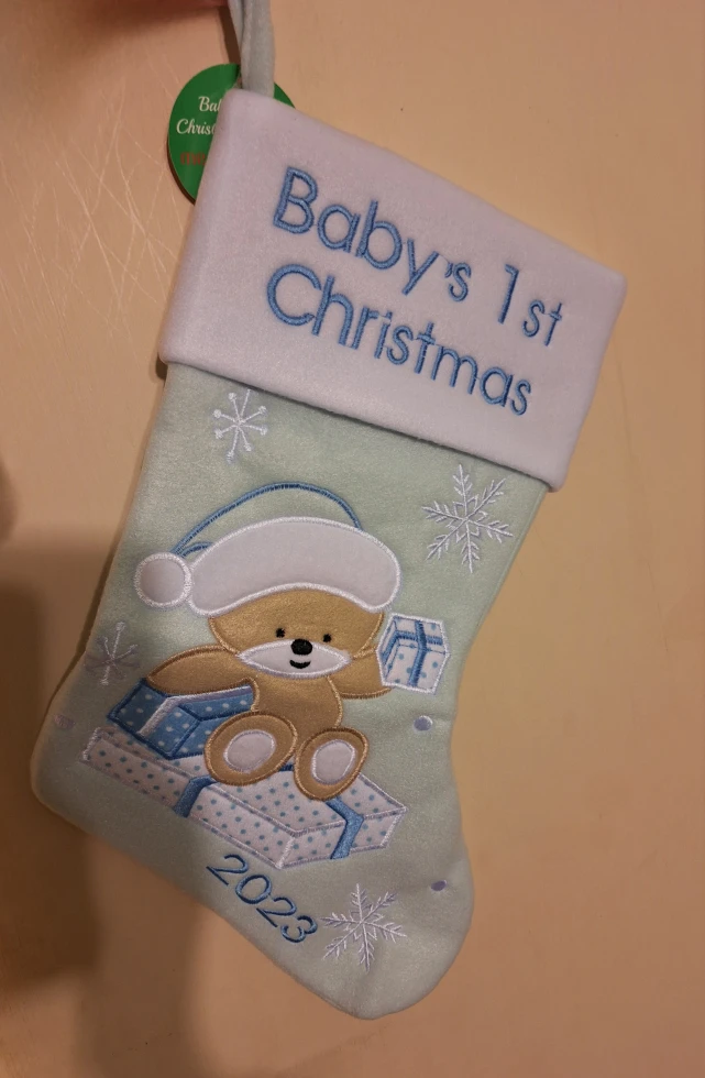 Baby's First Christmas Stocking (Kit Cat Club rescue)
