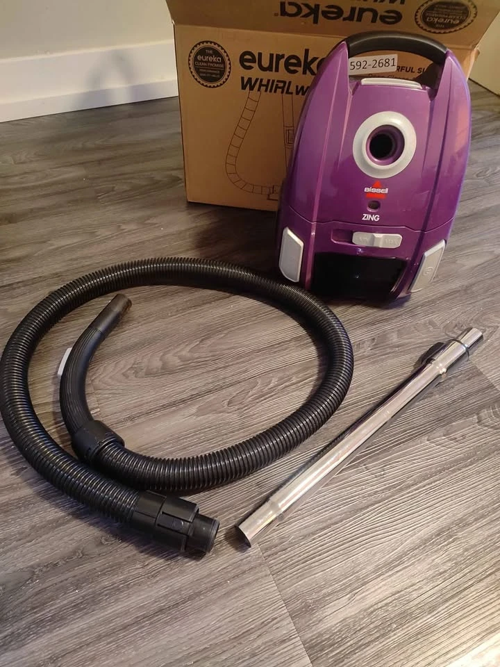 Bissell Zing Lightweight, Bagged Canister Vacuum, Purple, 2154A
