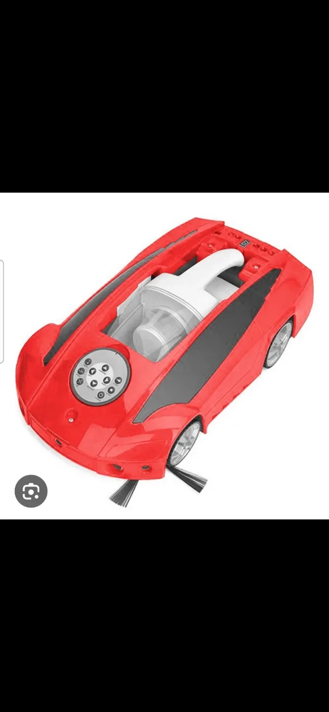 Red Car Shaped Robot Vacuum Cleaner