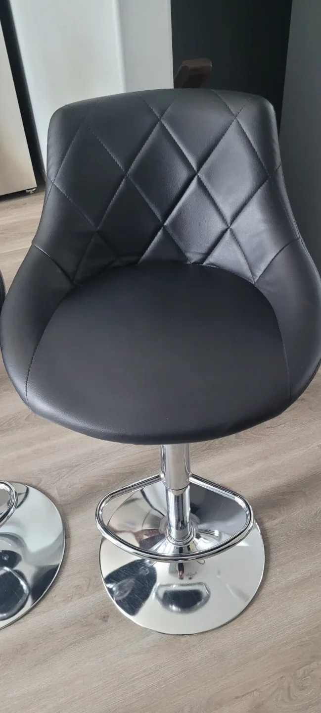 Black Swivel Bar Stools (Set of 2) image indicator(6)