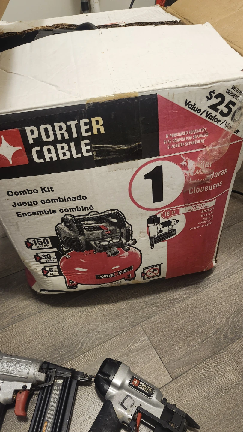 Porter Cable Combo Kit Air Compressor