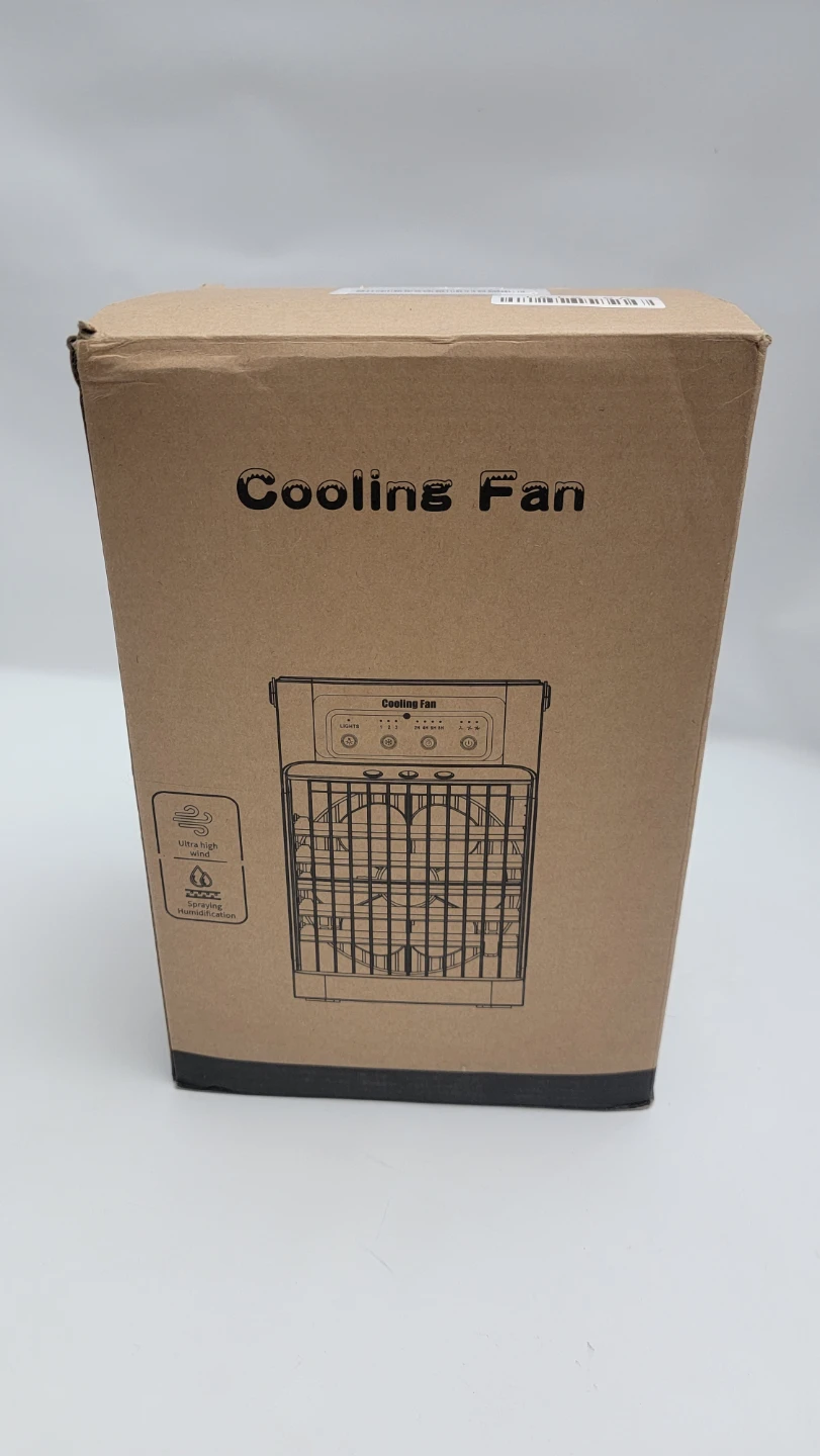 Portable Mini Air Cooler Fan w/ Cool Mist, Timer & LED Light - photo 2