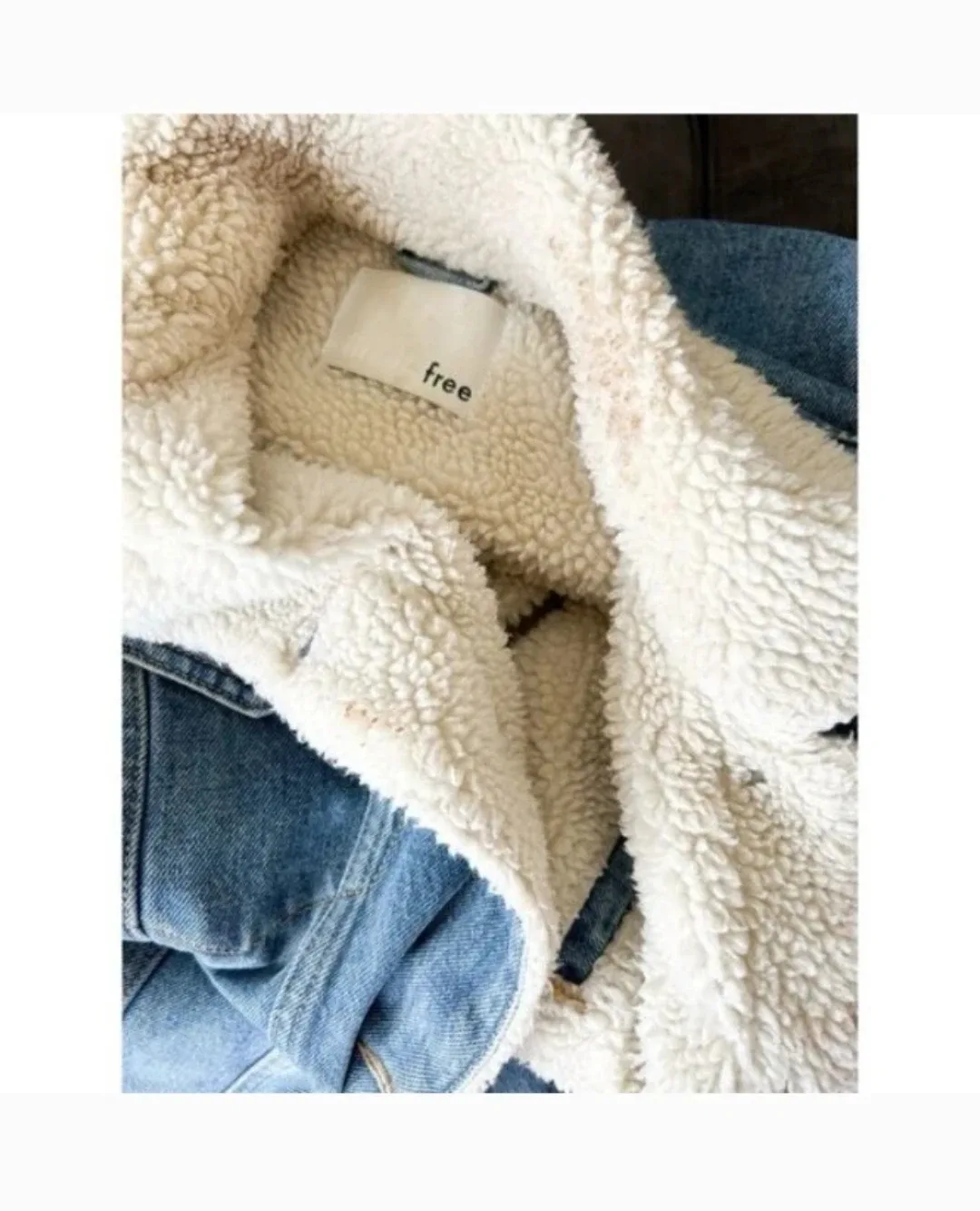 Aritzia Wilfred Free The 90's Vintage Sherpa Denim Jacket image indicator(7)