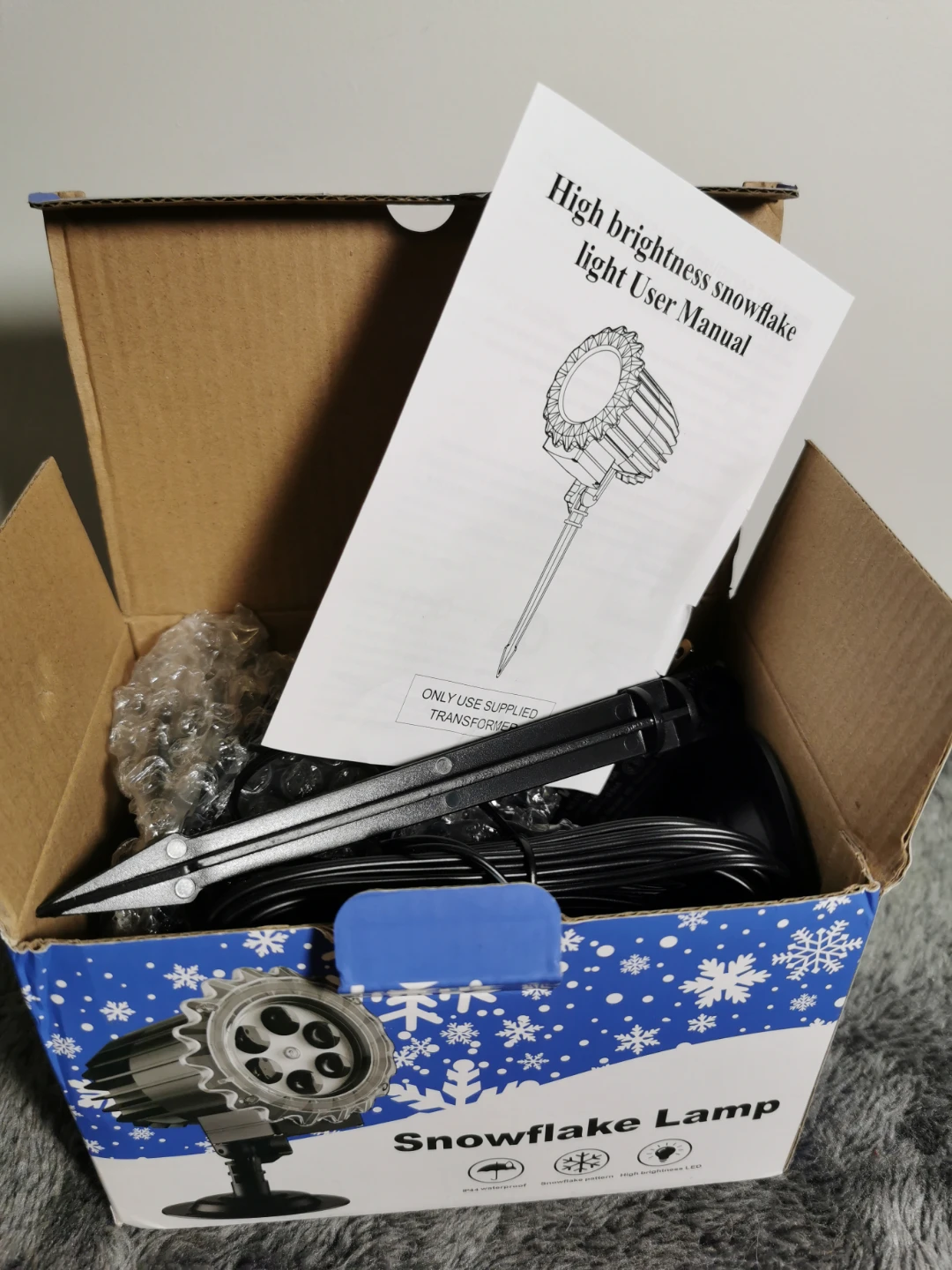 Snowflake Lamp - New in Box! - photo 3