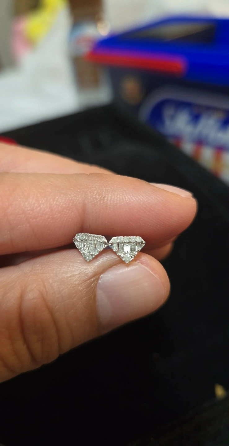 Natural Diamond Stud Earrings