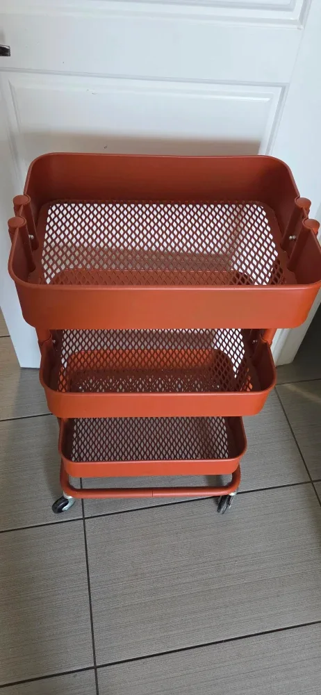 IKEA Raskog Utility Cart - Orange-Red image indicator(2)