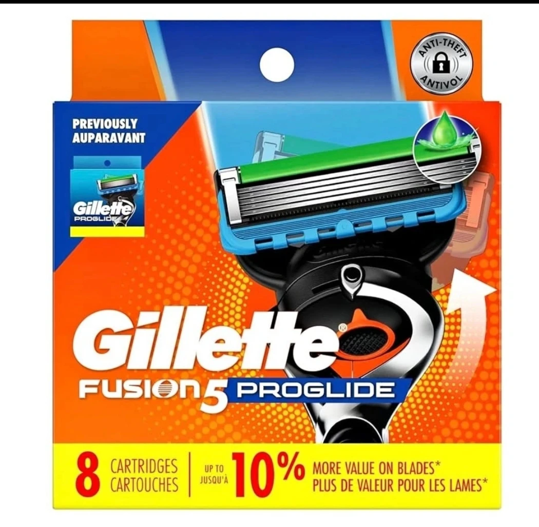 Gillette Fusion5 ProGlide Razor Cartridges - 8 Pack
