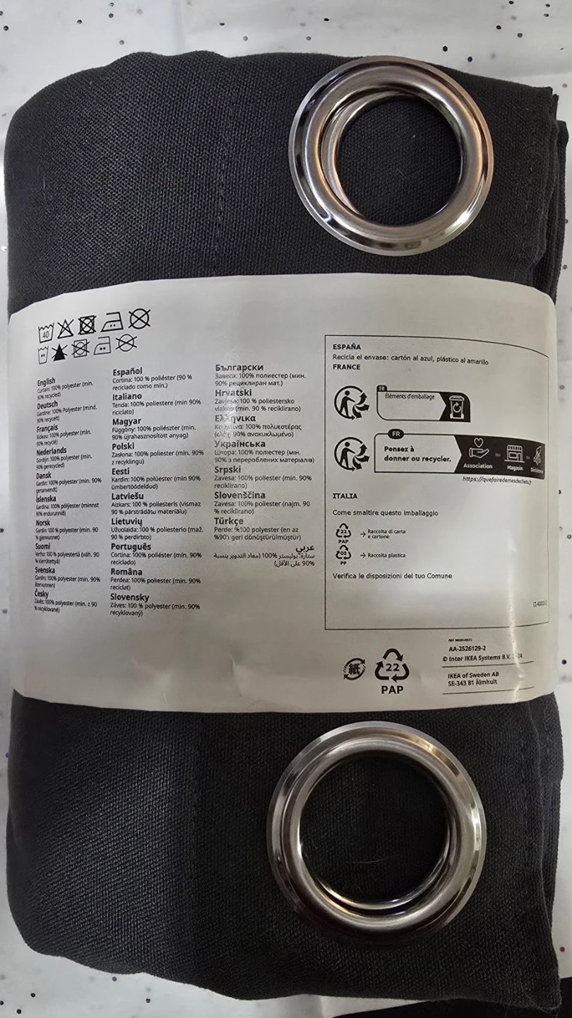 IKEA GINSTMOTT Curtains, Grey, 145x250 cm - photo 2