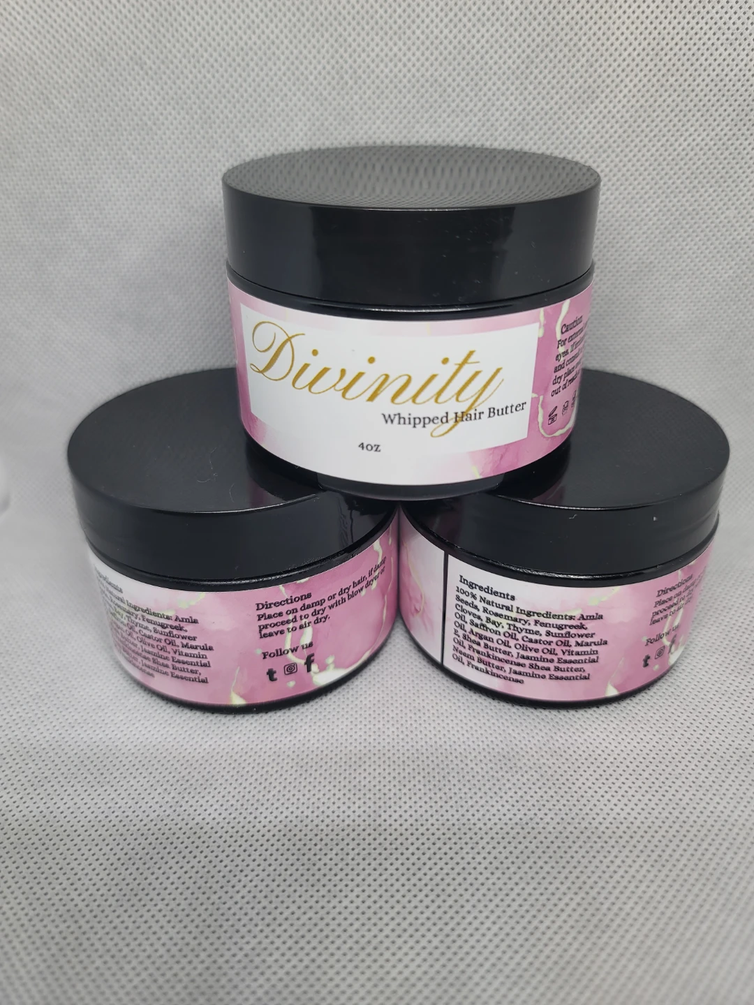 Gair growth oils, Body Butter, and Scrubs