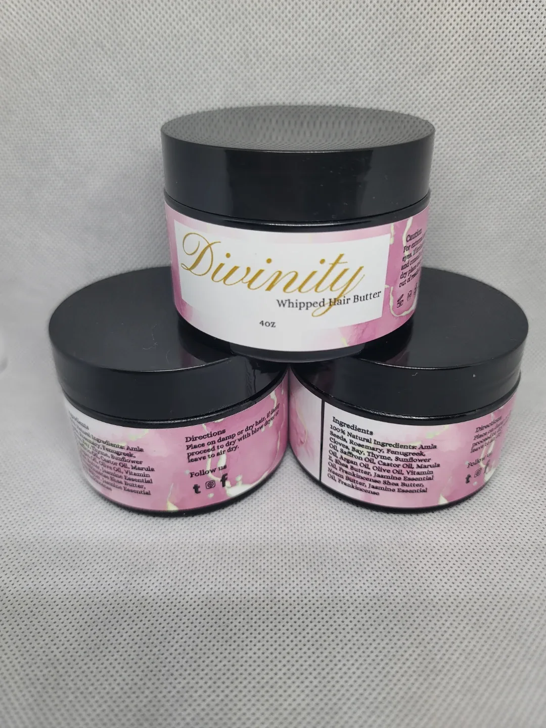 Gair growth oils, Body Butter, and Scrubs