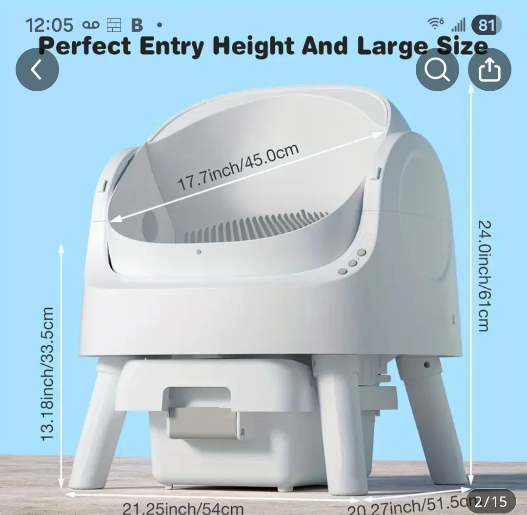 Unused New Automatic Cat Litter Box - photo 4
