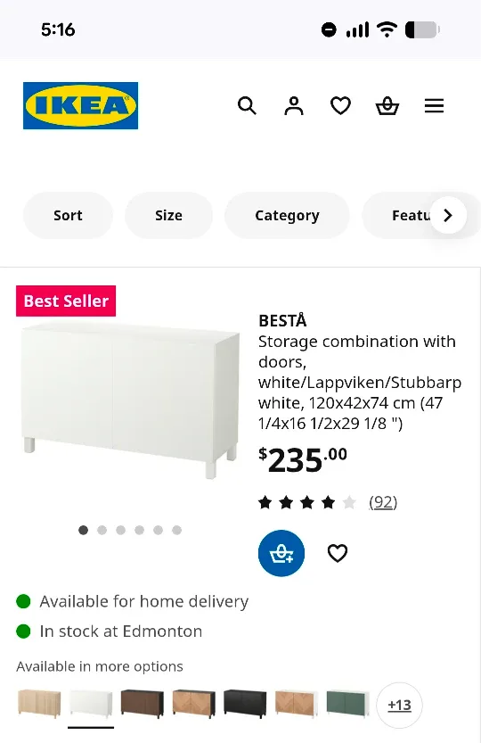 IKEA BESTA White Storage Combination image indicator(5)