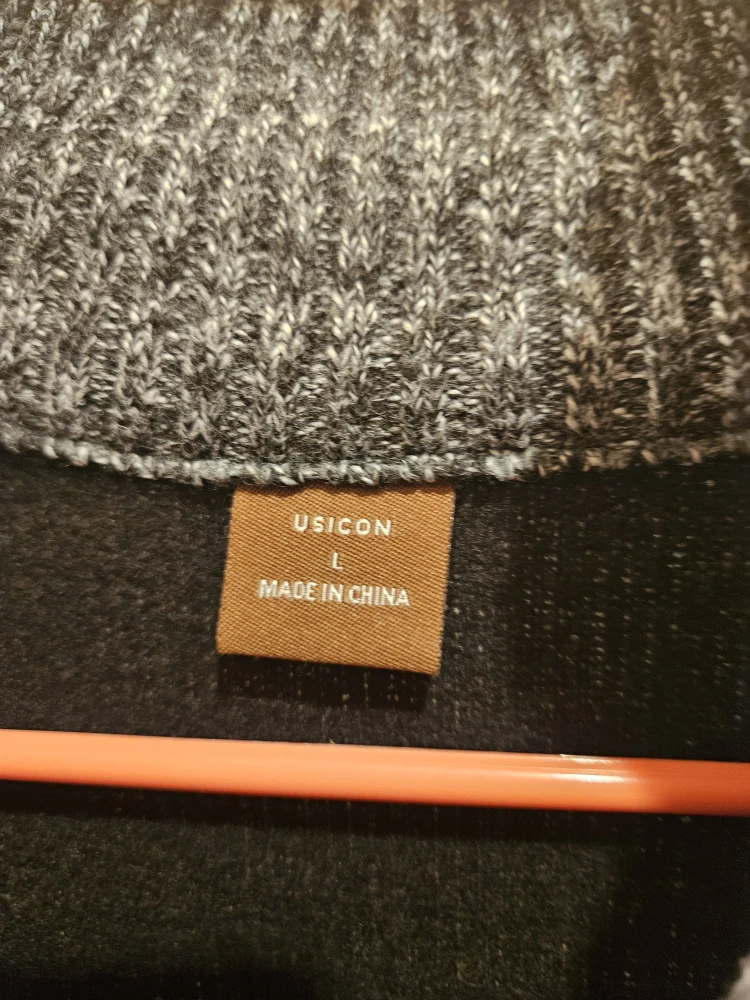 USICON Striped Quarter Zip Sweater - Size L - photo 3