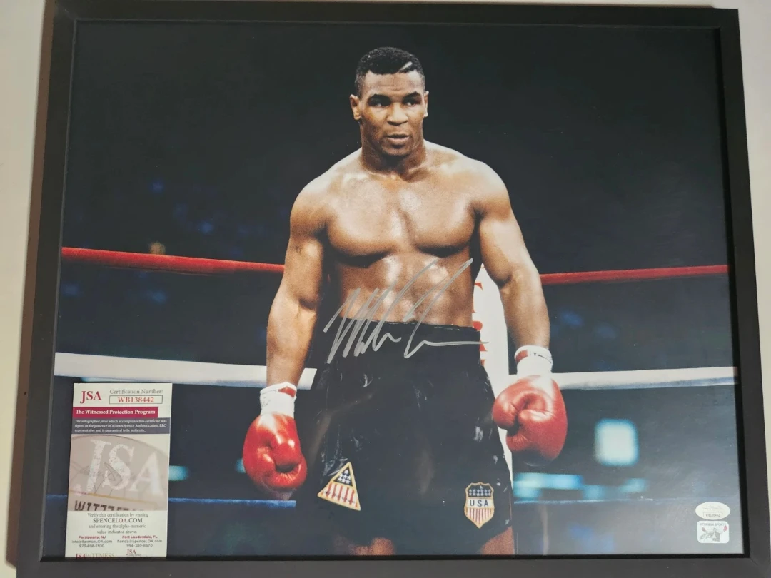 Mike Tyson Signed Framed Photo