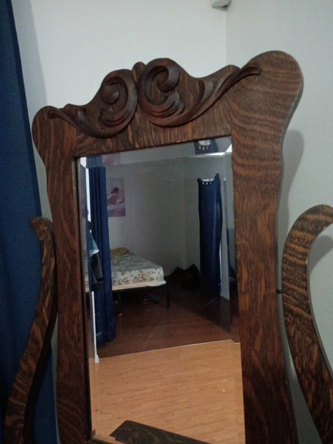 Antique Oak Dresser with Mirror - photo 3