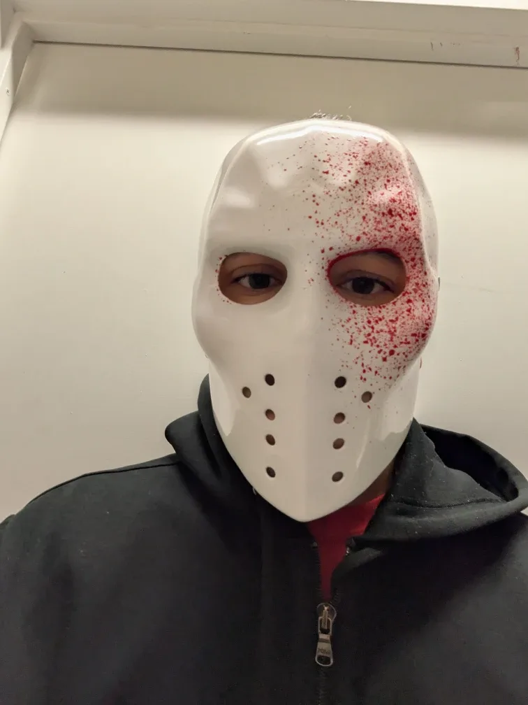 Hockey Mask - White with Red Splatter image indicator(5)