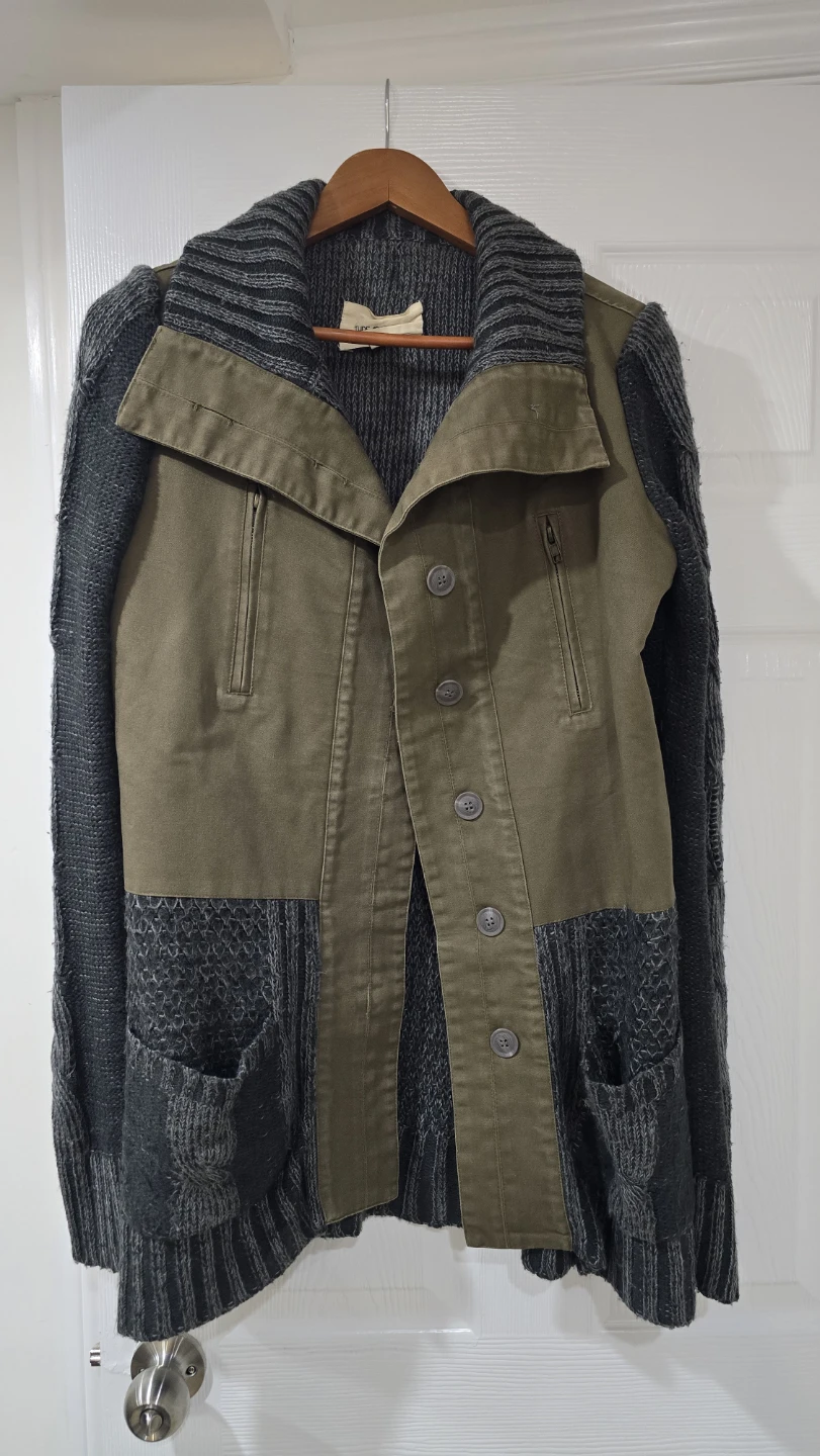 Lucky Brand Knit & Canvas Jacket - Size M