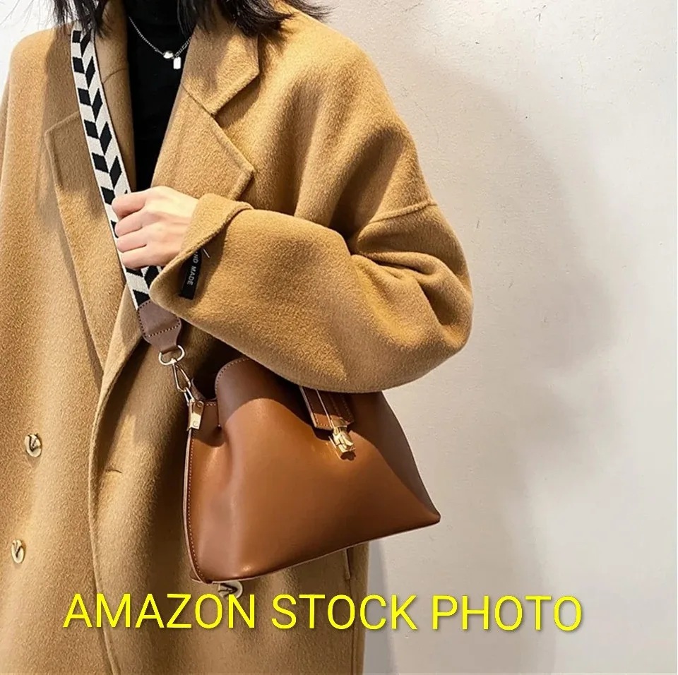 Brown Faux Leather Crossbody Bag #cleanout image indicator(9)