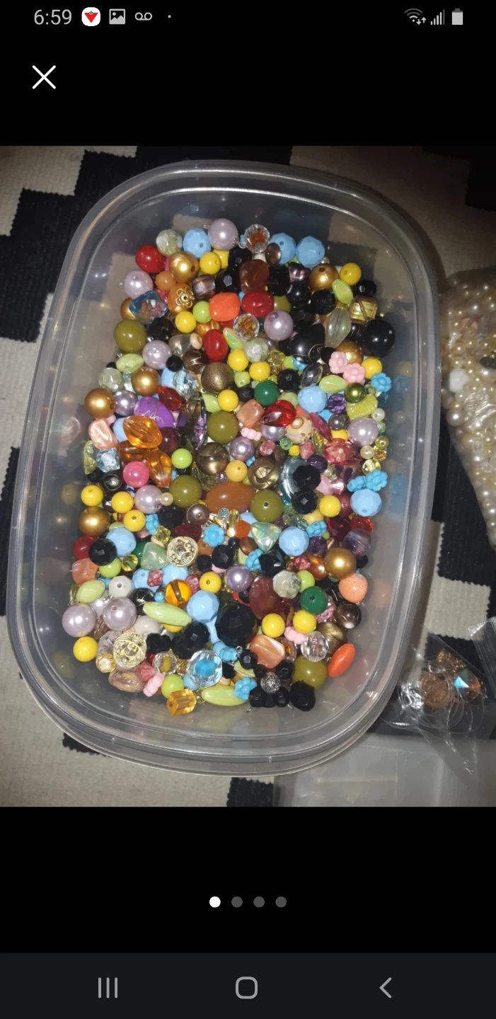 Craft Beads in Container #gifting