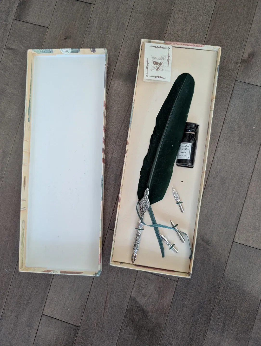 Calligraphy Feather Pen Set with Ink - New!