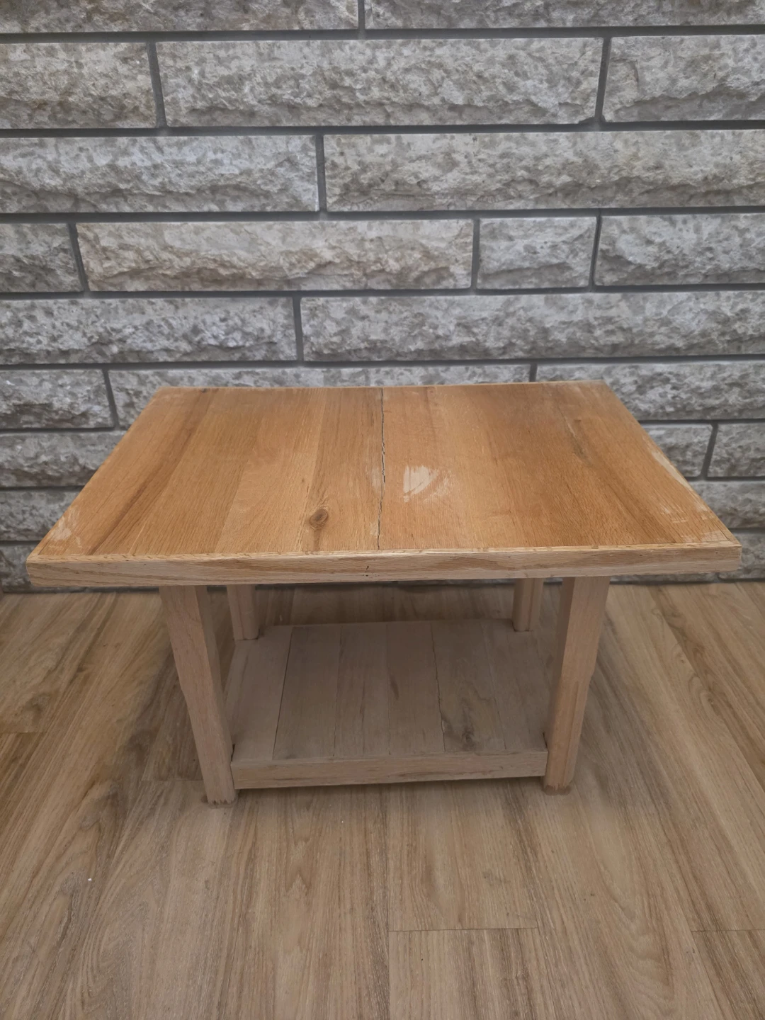 Solid Oak Wooden Side Table