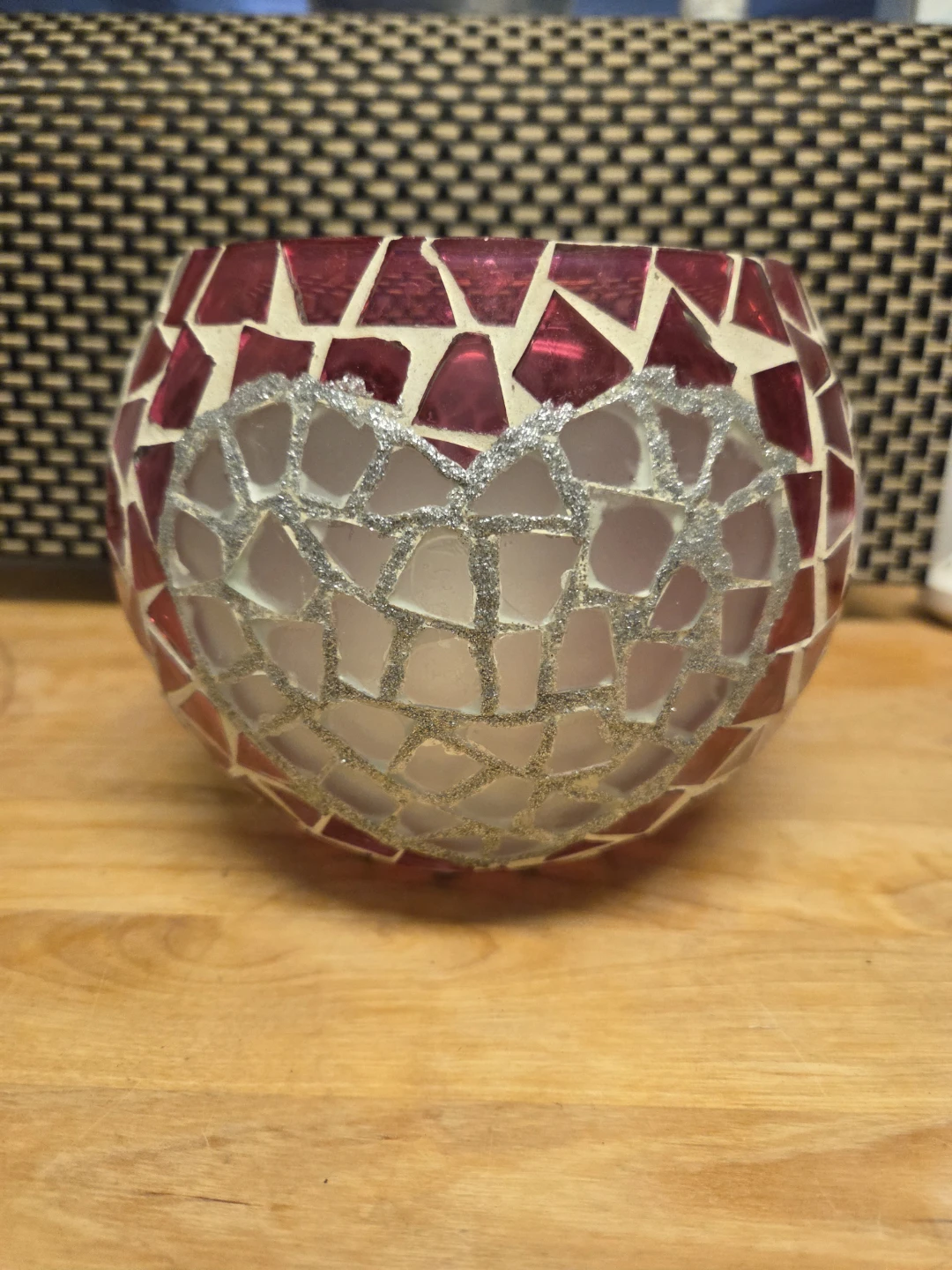 Mosaic Glass Candle Holder - photo 2